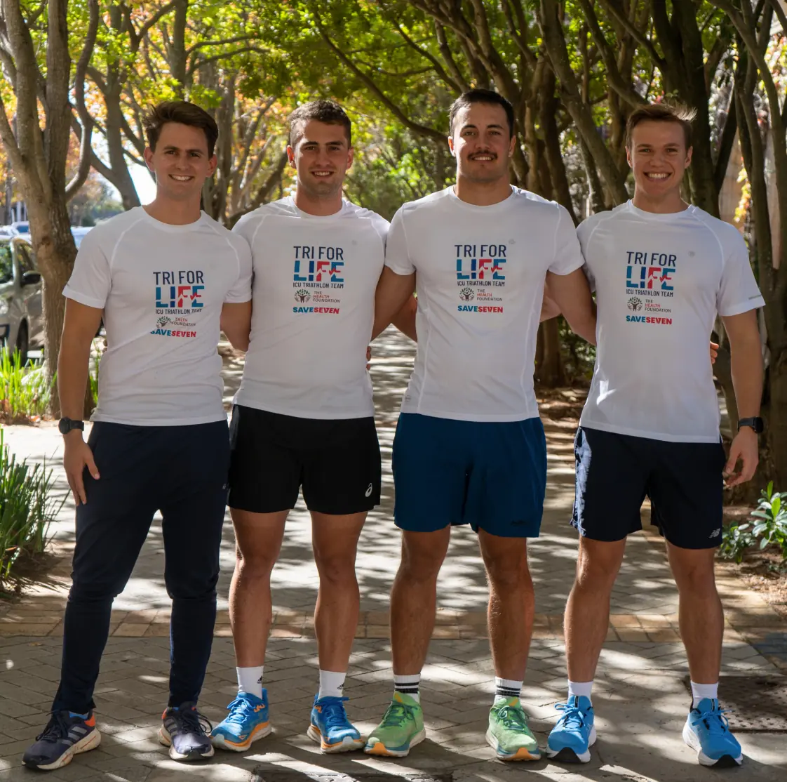 Save7 athletes who competed in a triathlon to raise funds for the Lifepod